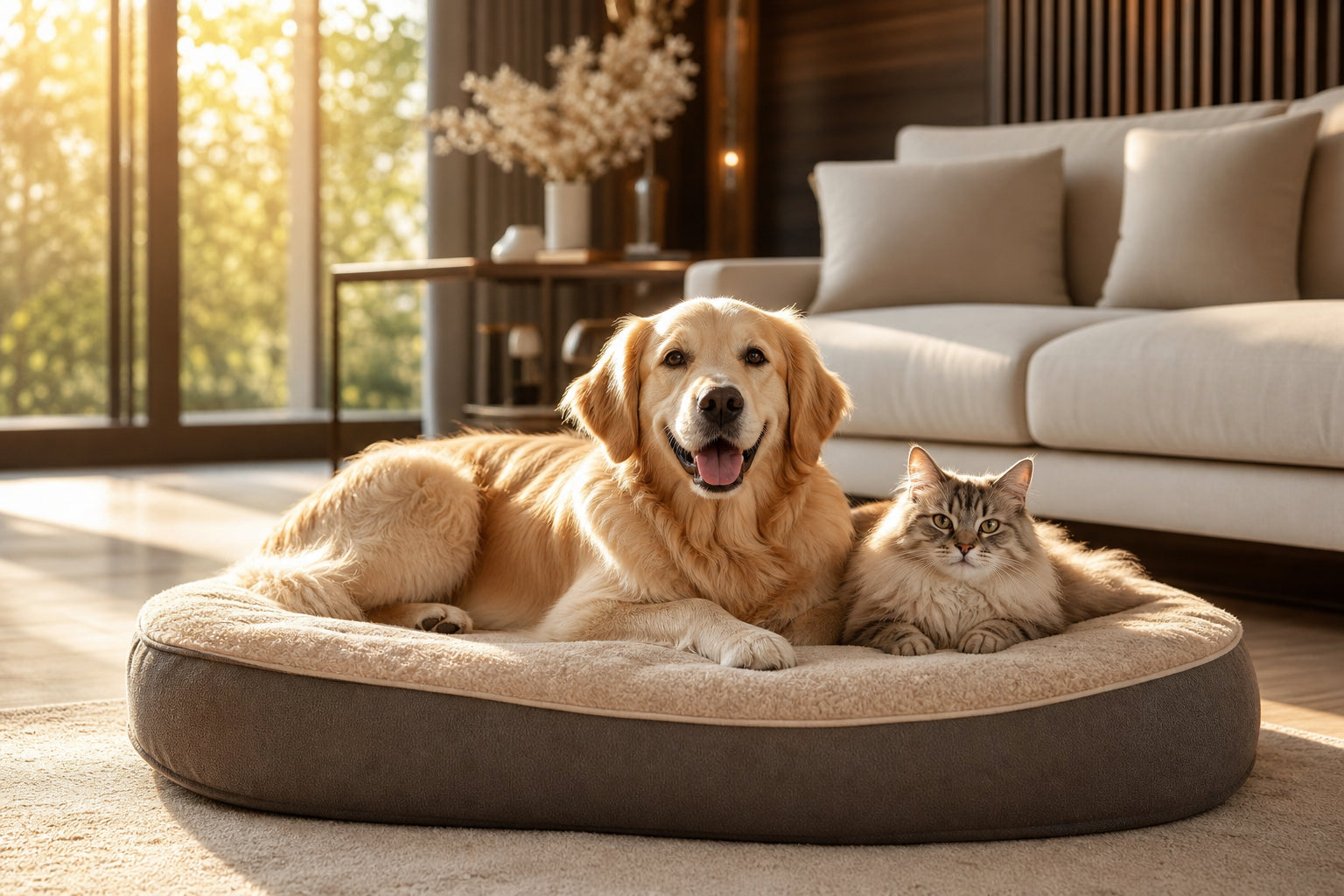 Pet parent with companion
