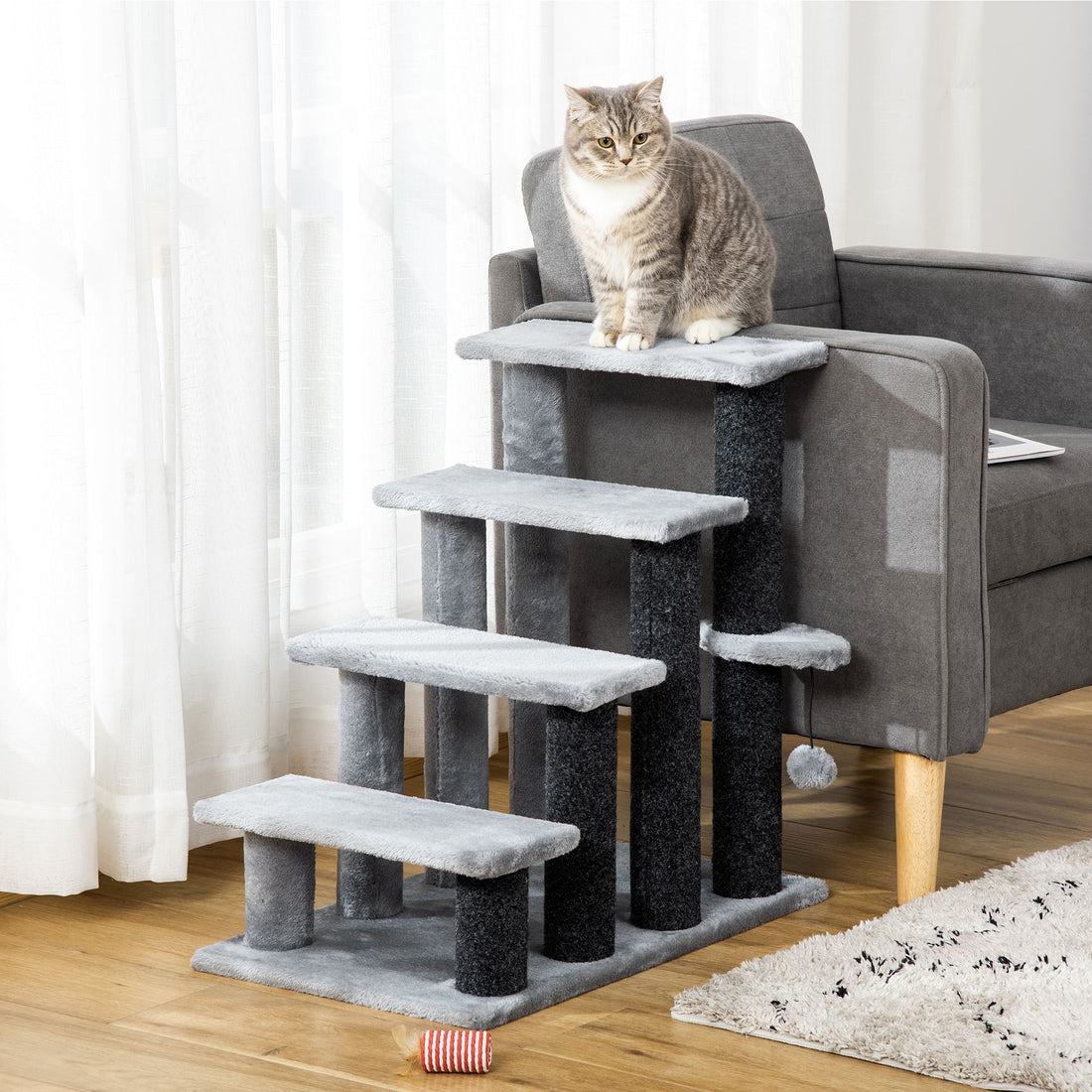 Multi-Step Cat Stairs & Play Platform