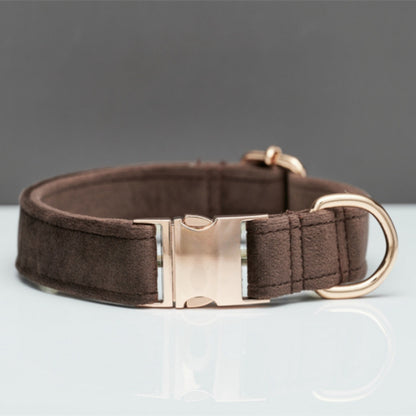 Personalized Adjustable Velvet Dog Collar