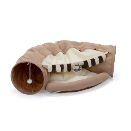 Cat Telescopic Tunnel & Cushioned Bed