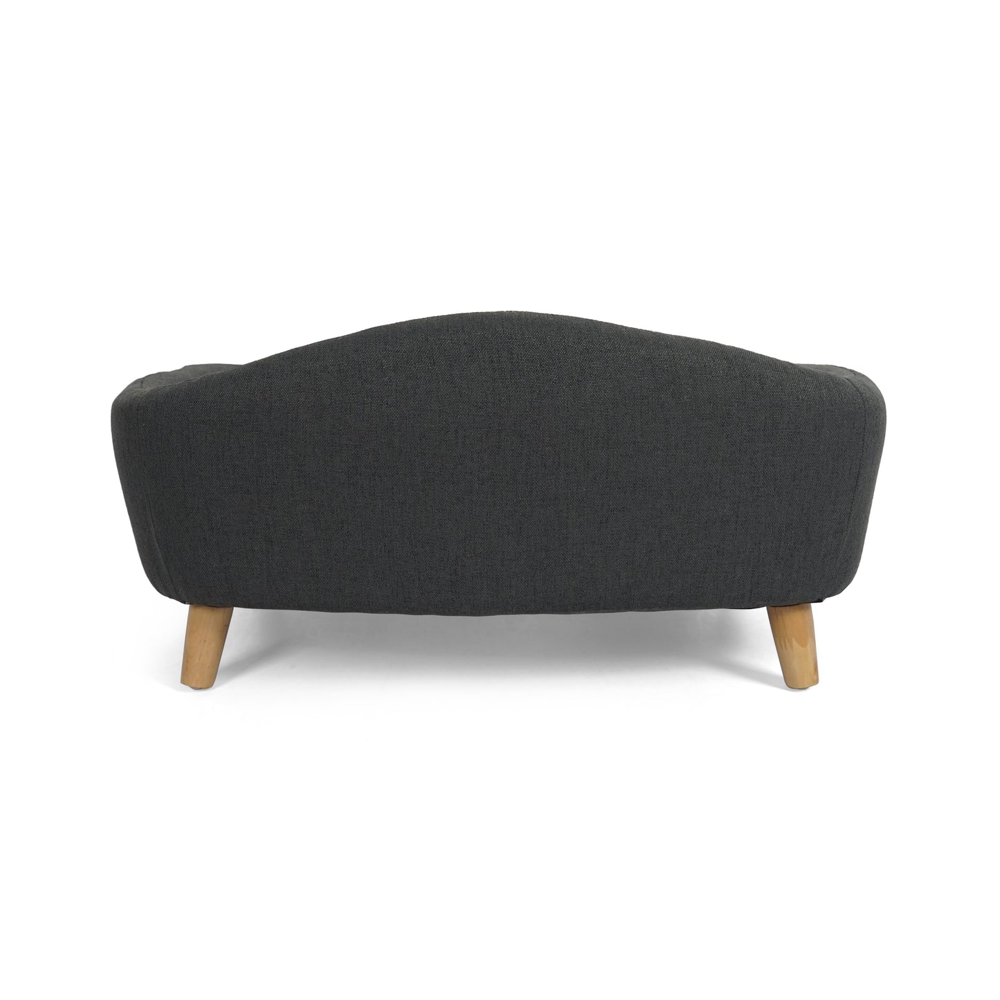 Tufted Cushion Dog Bed with Birch Legs