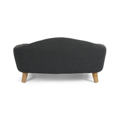 Tufted Cushion Dog Bed with Birch Legs