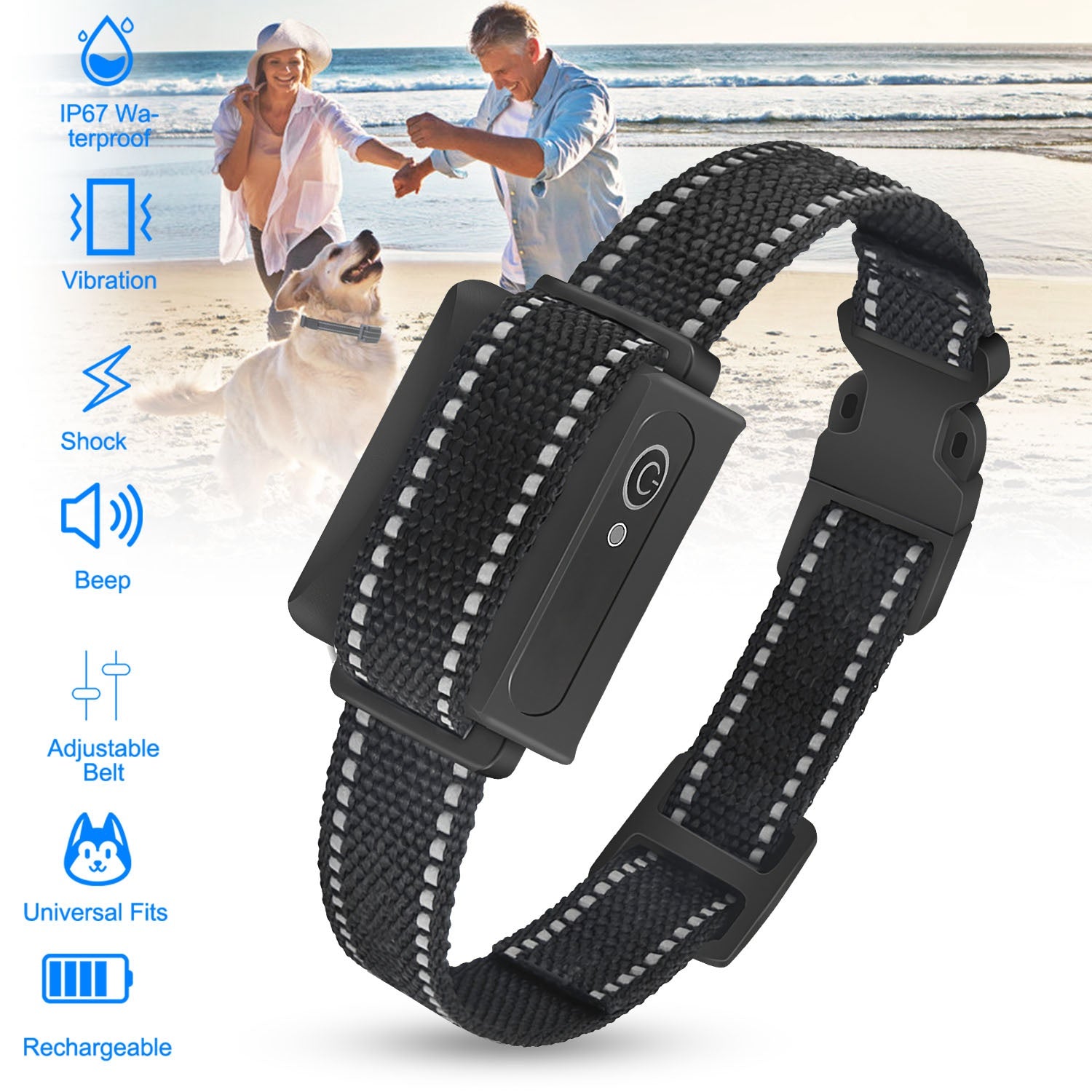 IP67 Waterproof Receiver & 3-Mode Dog Trainer