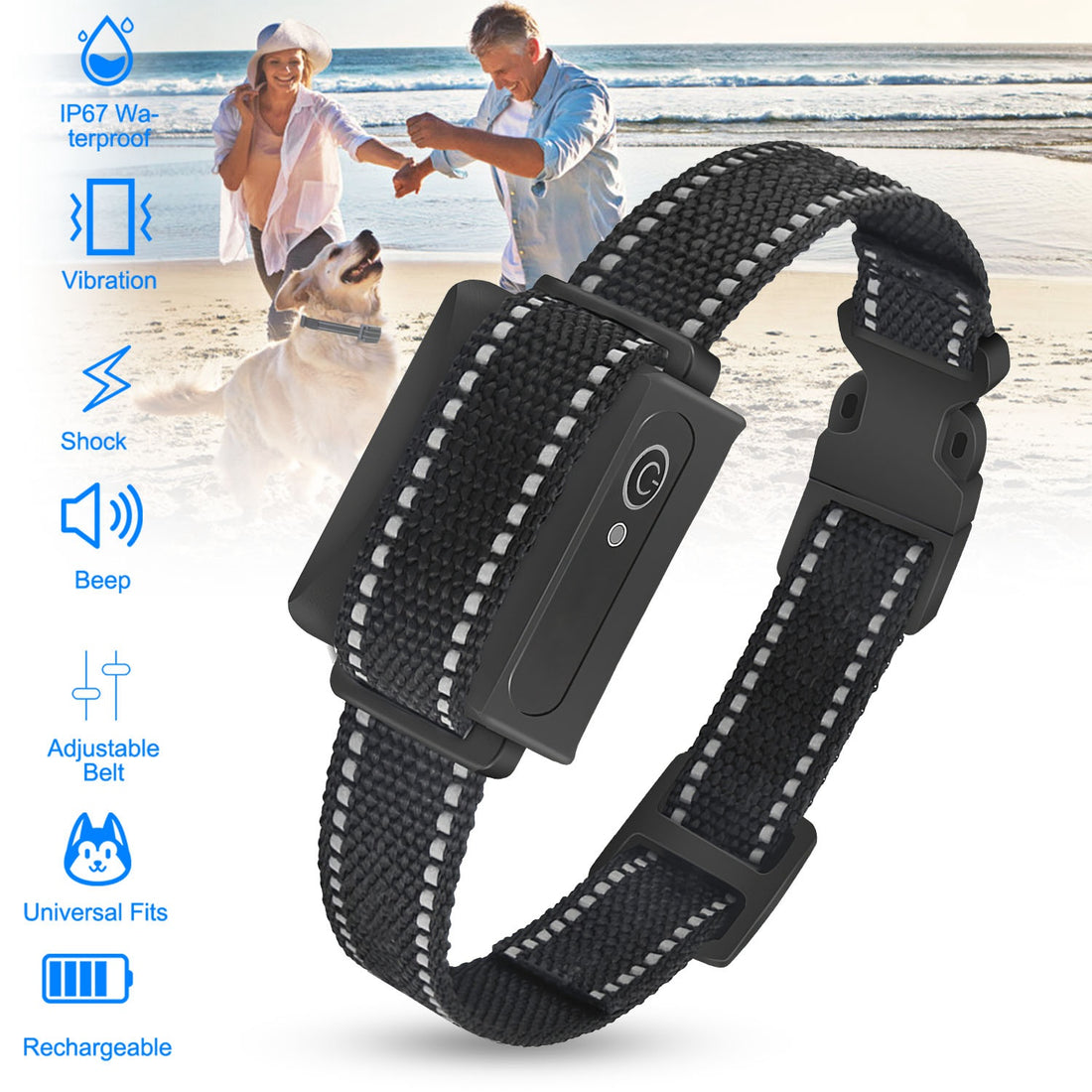 IP67 Waterproof Receiver & 3-Mode Dog Trainer