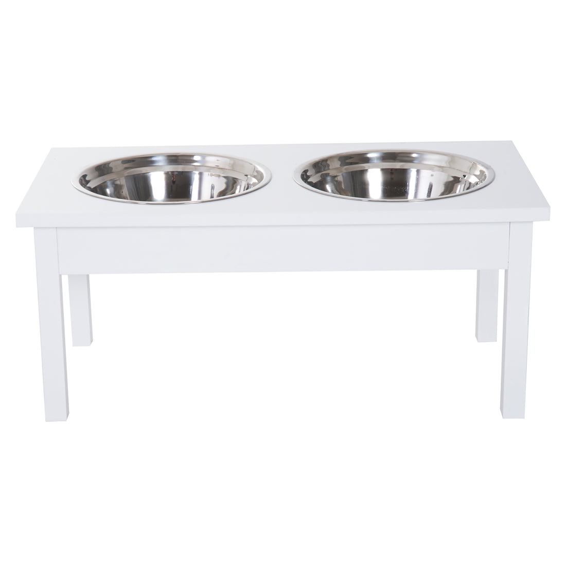 23" Wooden Raised Dog Bowl Station