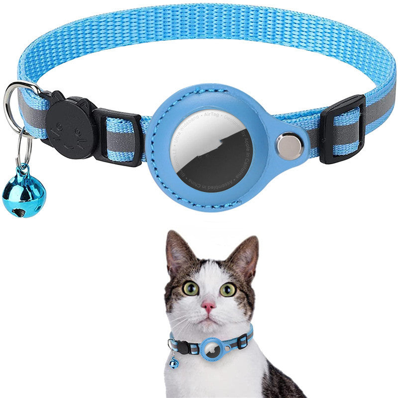 Reflective Cat & Dog Collar with AirTag