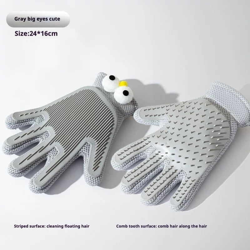 Pet Hair Removal Grooming Gloves