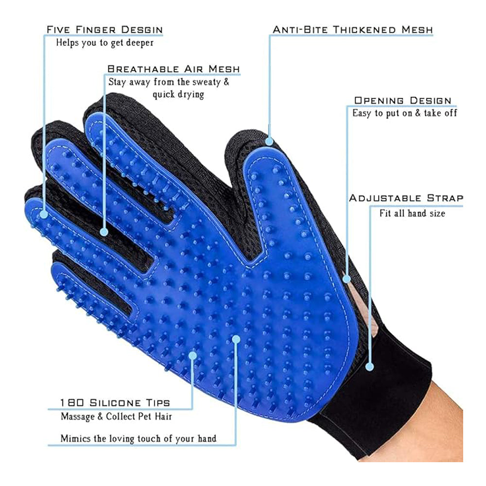 1 Pair Pet Grooming Gloves