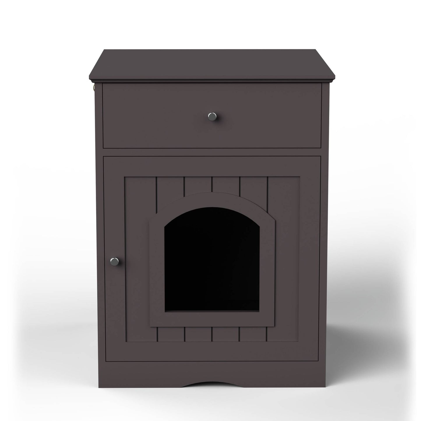 Wooden Indoor Cat House With Drawer