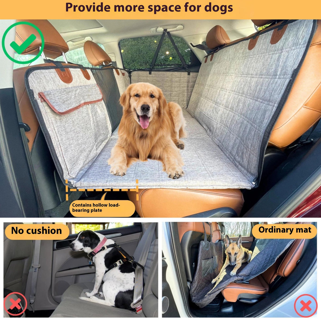 Waterproof Rear Seat Dog Car Seat Cover