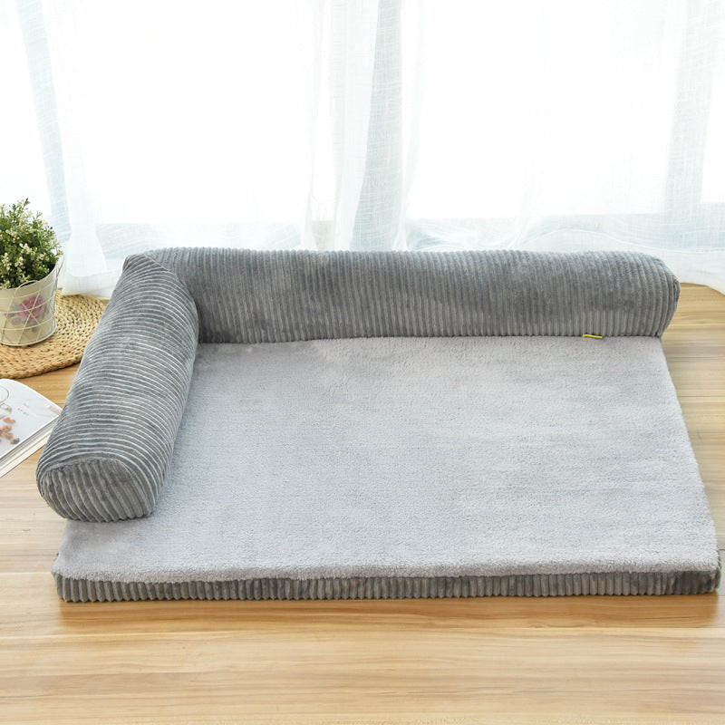 Luxury L-Shaped Dog Bed