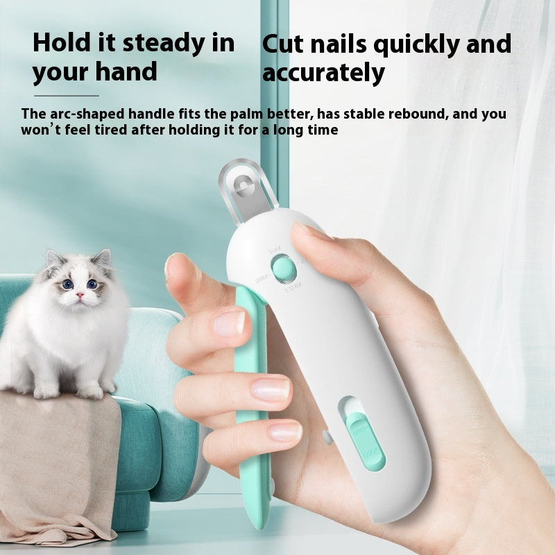 Cat Nail Scissors with Gravity Push