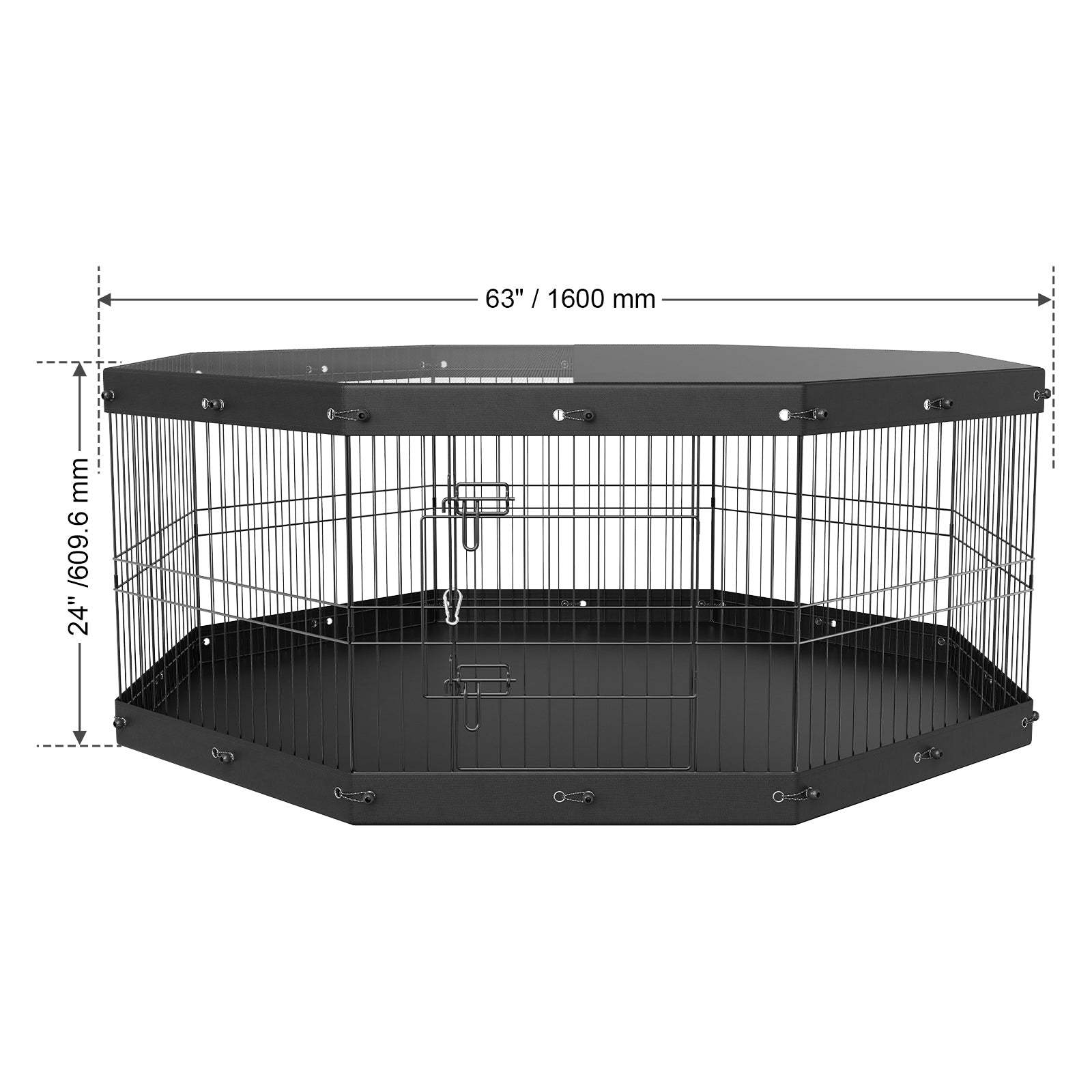Dog Playpen 8 Panels Foldable