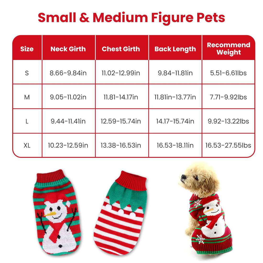 Pet Christmas Turtleneck Sweater