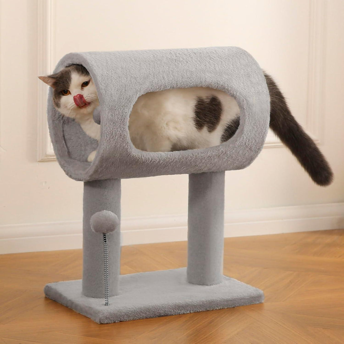 Indoor Cat Tree Tunnel Bed