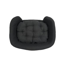 Tufted Cushion Dog Bed with Birch Legs