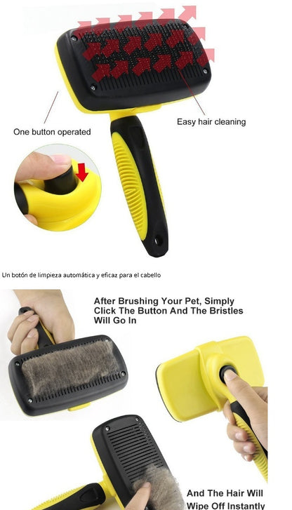 Retractable Pet Grooming Comb