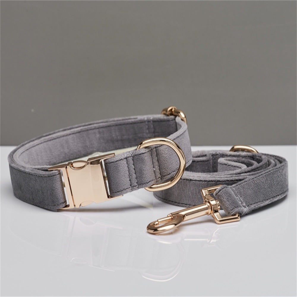 Personalized Adjustable Velvet Dog Collar