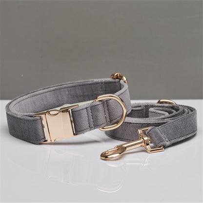 Personalized Adjustable Velvet Dog Collar
