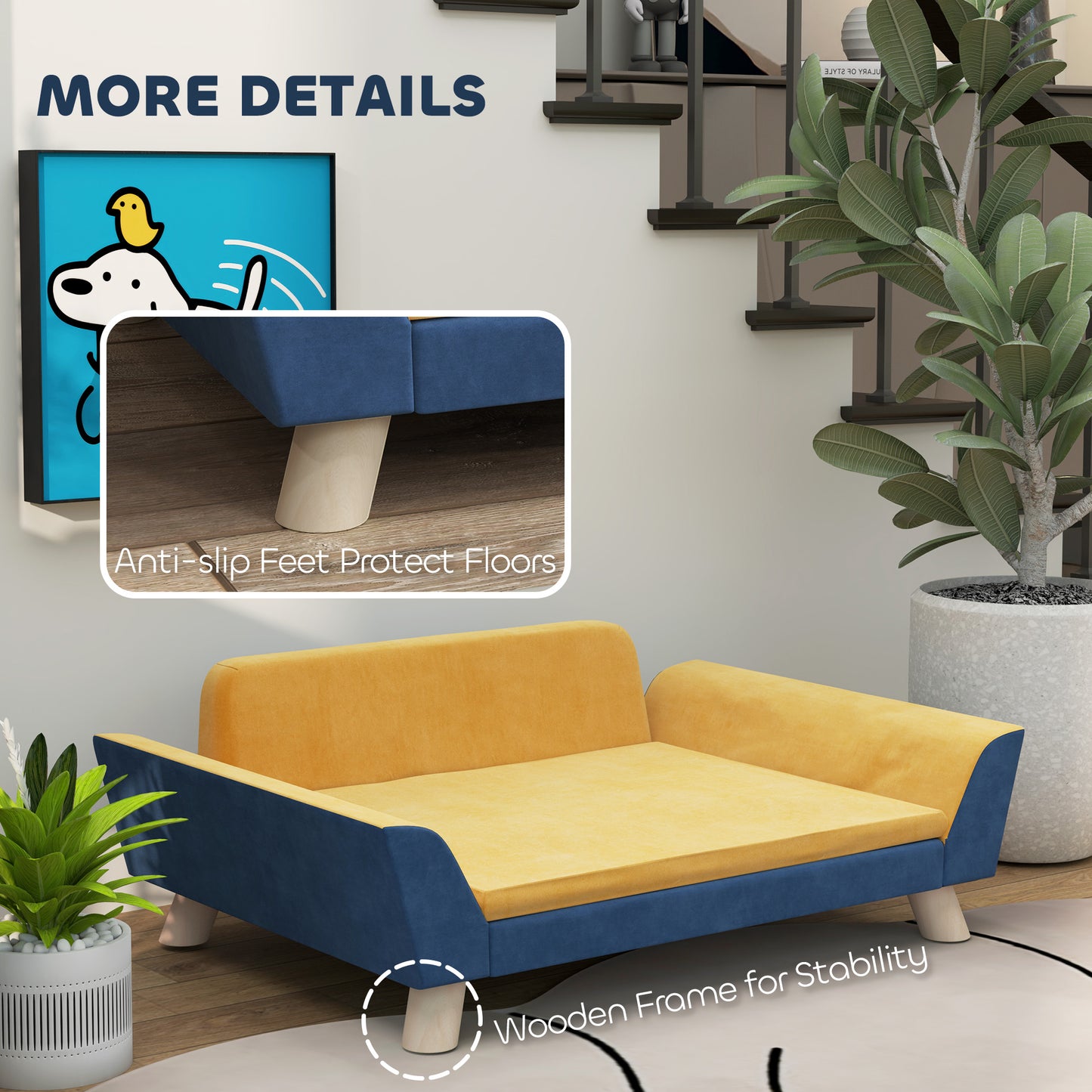 Cozy Pet Elevated Lounge Couch Sofa Bed
