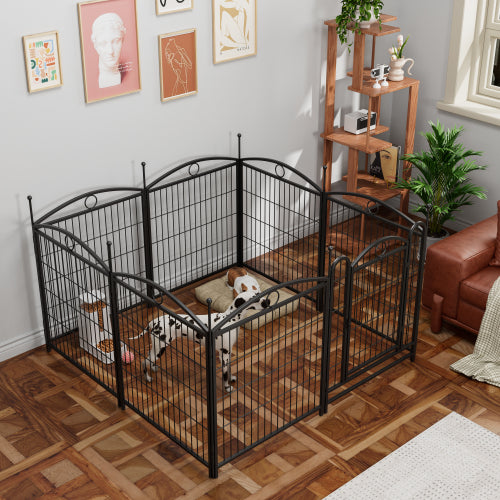 32 Inch 8 Panel Metal Dog Fence