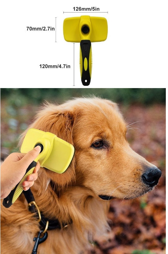 Retractable Pet Grooming Comb