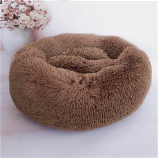 Round Plush Donut Pet Bed