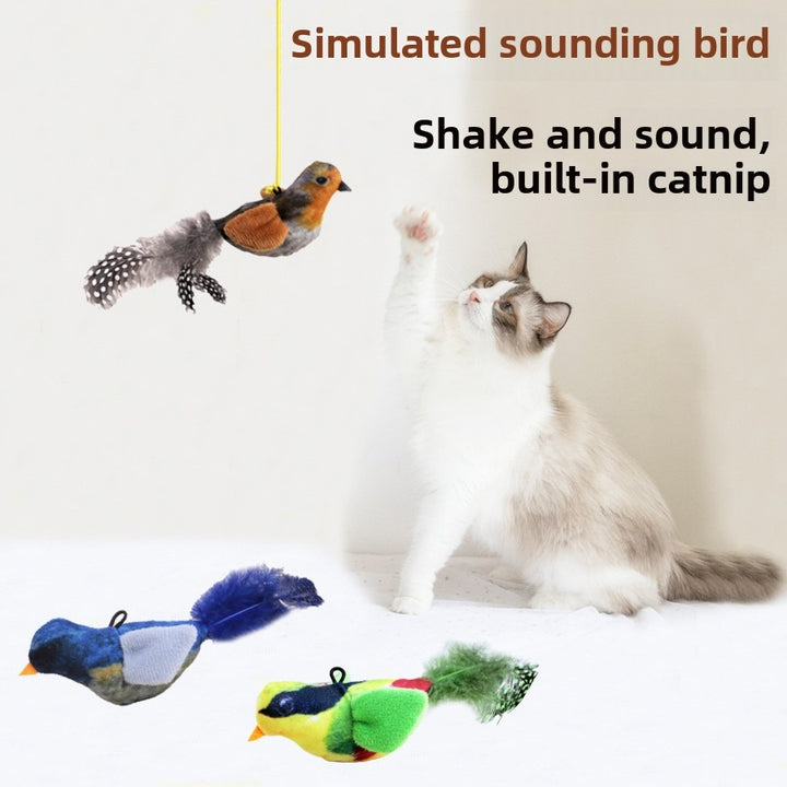 Pet Sound Bird Teaser Toy for Cats