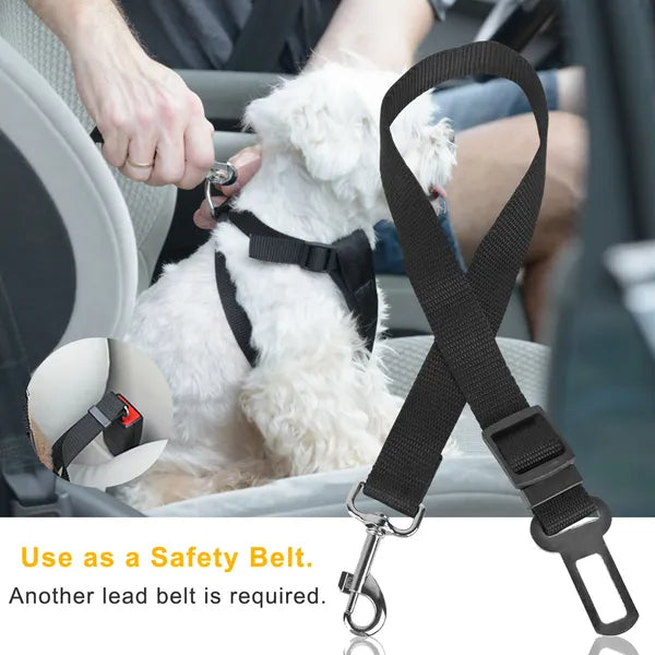 2 Pcs Pet Dog Seat Belt Leash