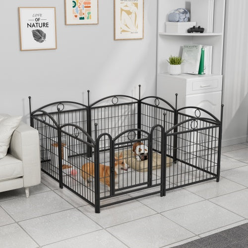 24 Inch 8 Panel Metal Dog Playpen