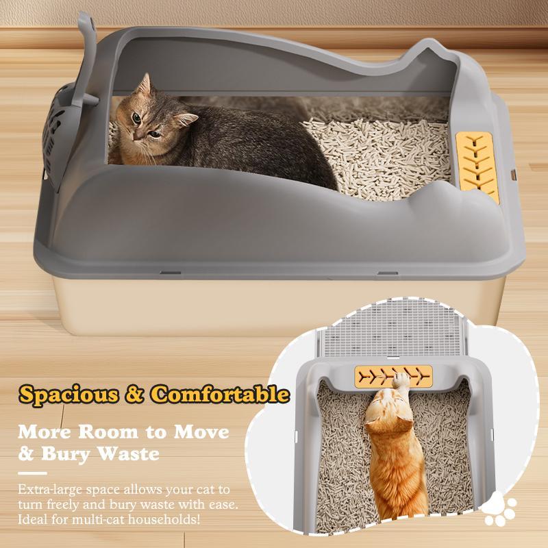Large Stainless Steel Cat Litter Box