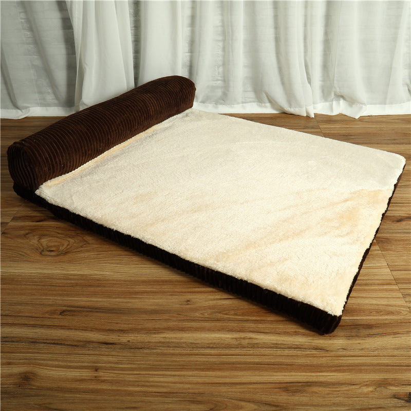 Luxury L-Shaped Dog Bed