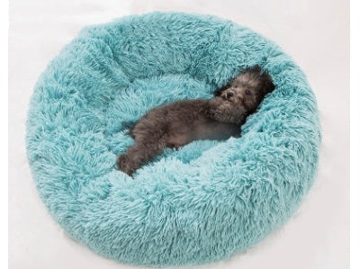 Round Plush Donut Pet Bed