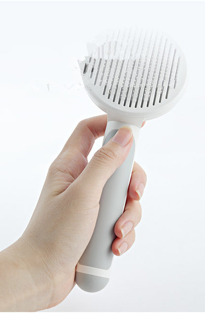 Self-Cleaning Pet Grooming Comb