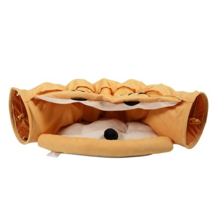 Cat Telescopic Tunnel & Cushioned Bed