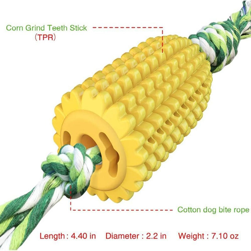 Corn Cob Dog Chew Toy