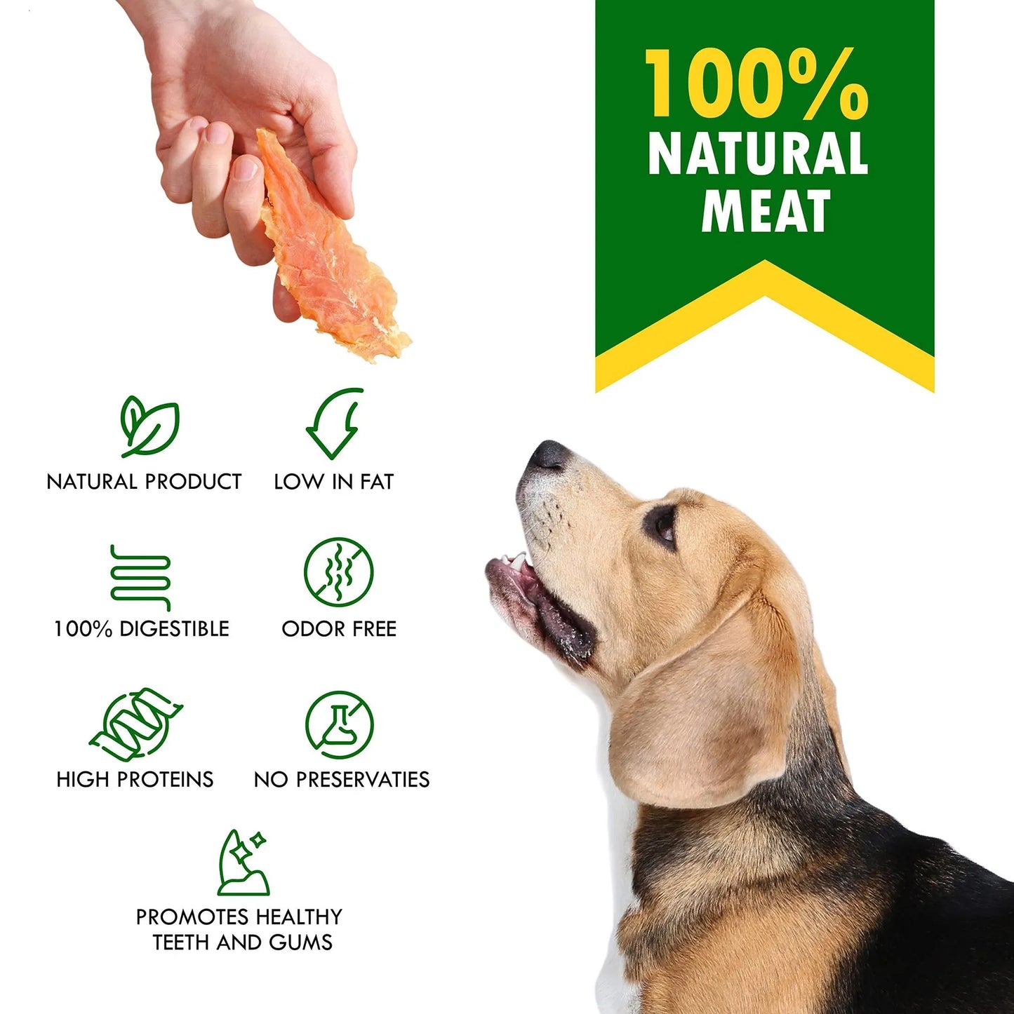 Natural Ingredients Chicken Jerky Dog Treats