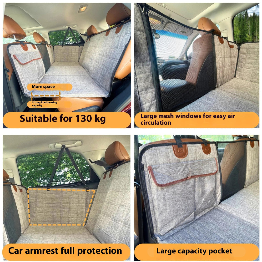 Waterproof Rear Seat Dog Car Seat Cover