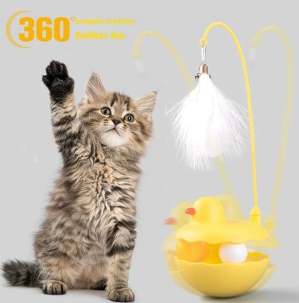 Rotating Duck Cat Entertainment Toy