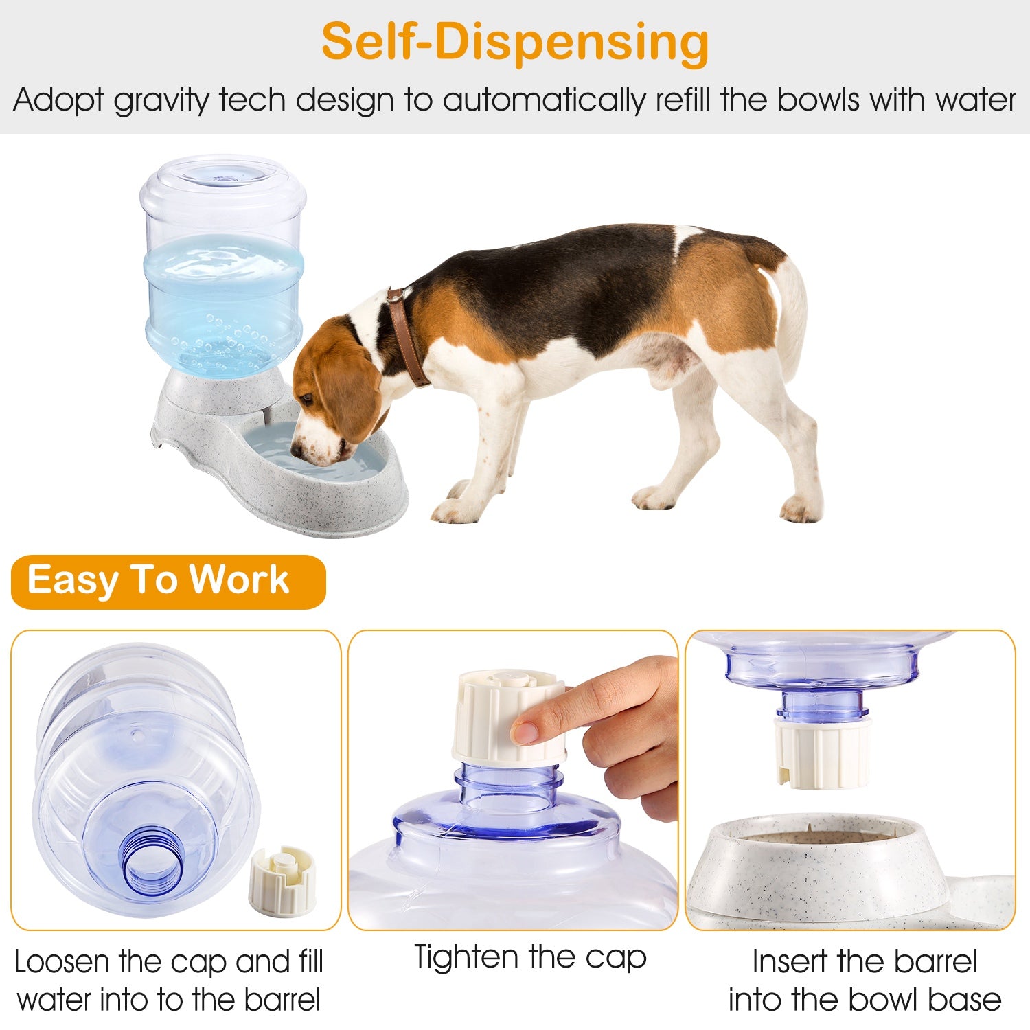 3.5L Automatic Gravity Pet Water Dispenser