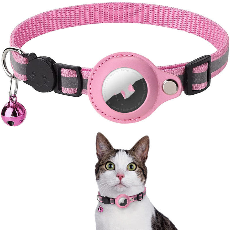 Reflective Cat & Dog Collar with AirTag