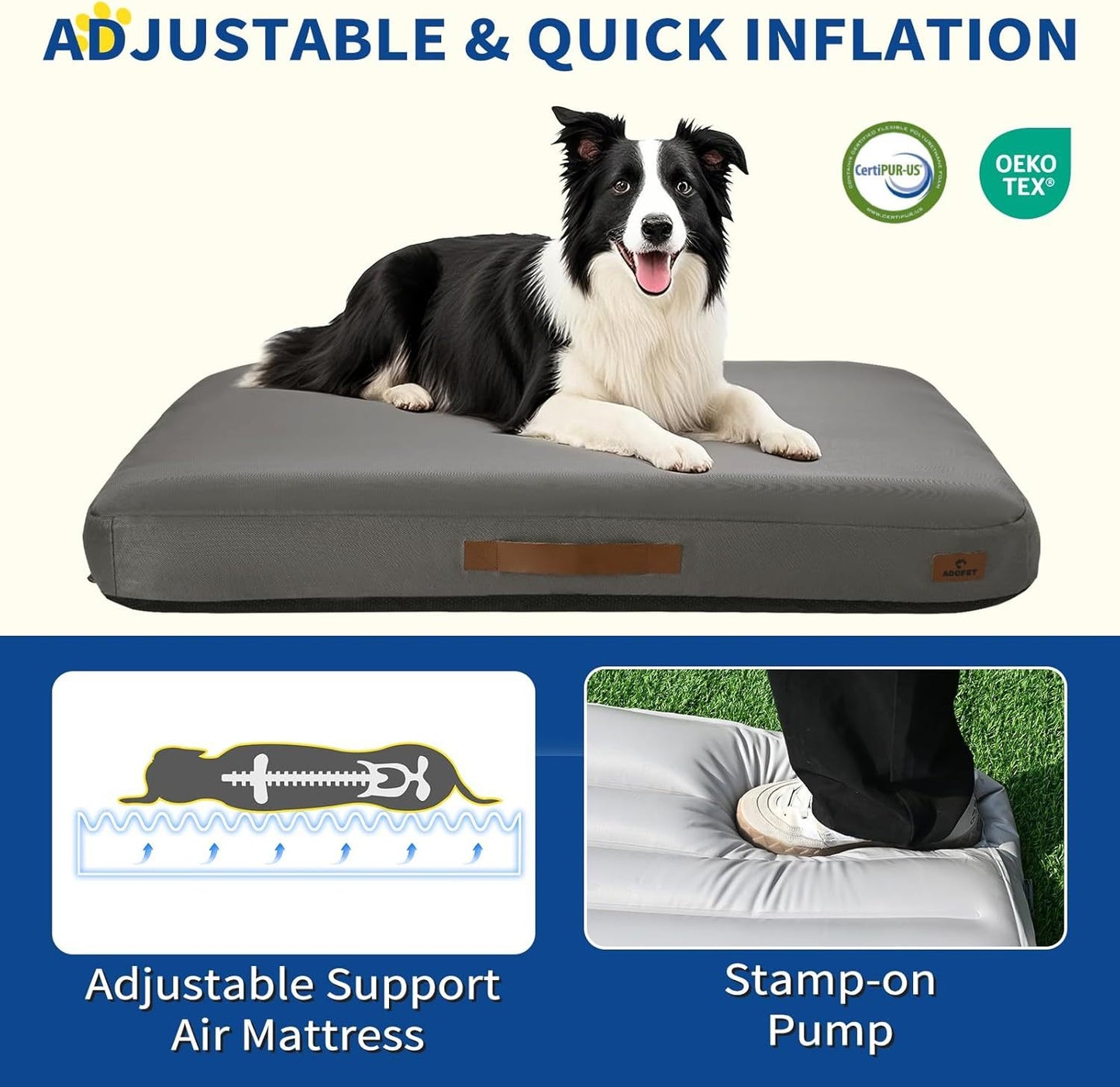 Outdoor Inflatable Waterproof Dog Bed