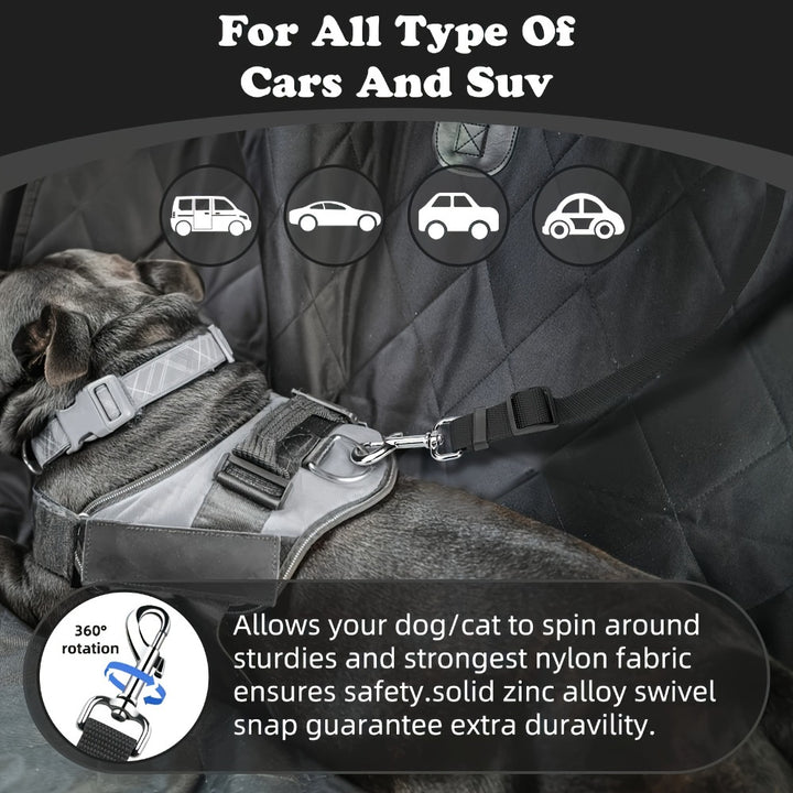 2-Pack Dog & Cat Safety Seat Belt Straps