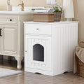 Wooden Pet House Litter Box With Drawers