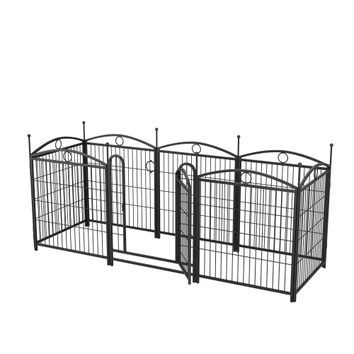 32 Inch 8 Panel Metal Dog Fence