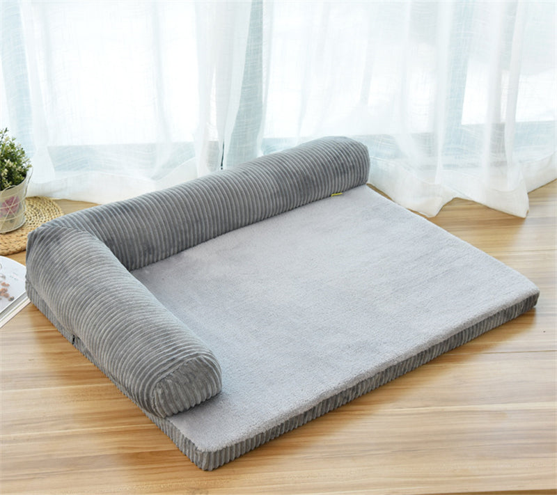 Luxury L-Shaped Dog Bed