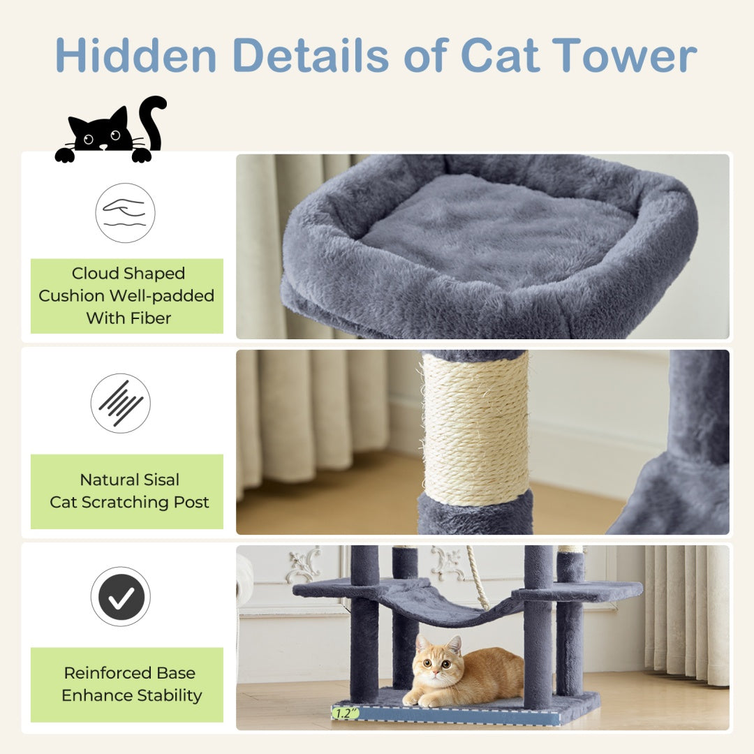 Cat Condo Tower with Hammock