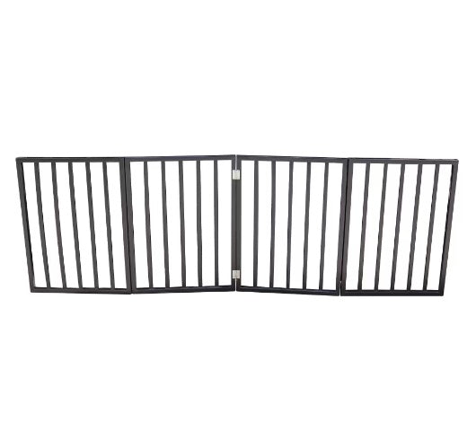 Portable Wooden Pet Gate Fence