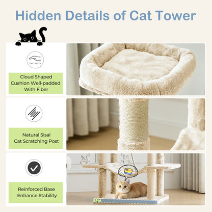 Cat Condo Tower with Hammock