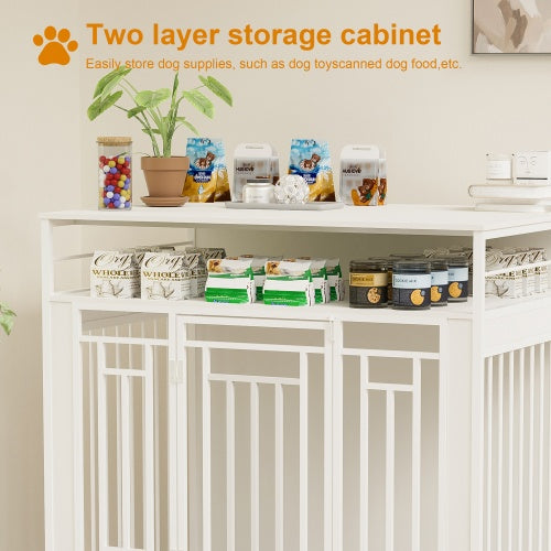 Large Dog Kennel Furniture with Divider